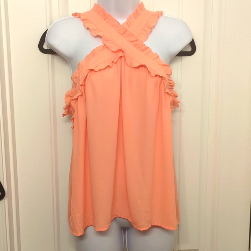 JCrew cross strapped shirt